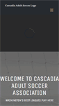 Mobile Screenshot of cascadiaadultsoccer.org